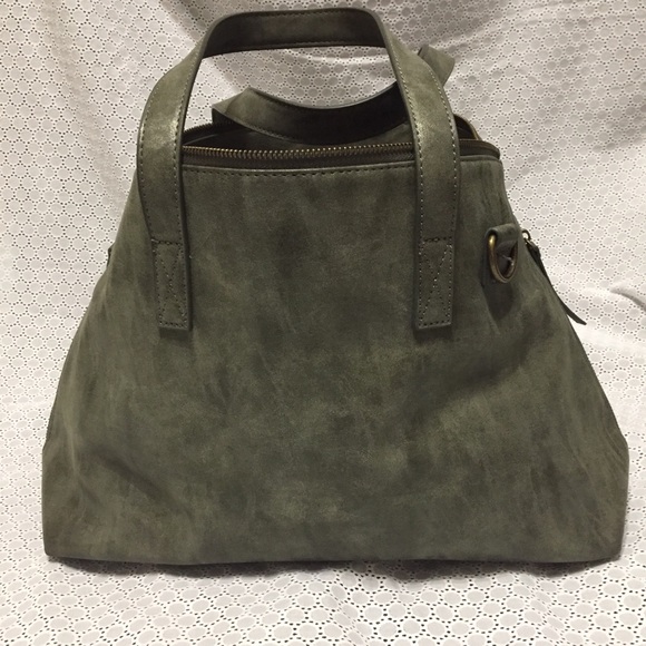 Urban Expressions VEGAN leather Purse olive army green stars black gold - Picture 7 of 8